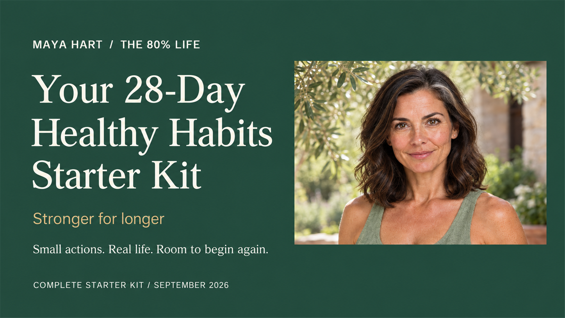 Maya's 28-Day Healthy Habits Starter Kit cover